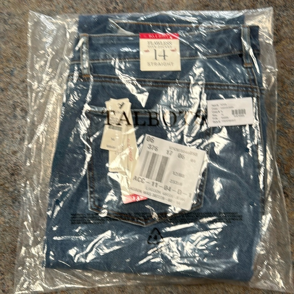 Talbots sized 14 Straight Woman’s Jeans - BRAND NEW still wrapped